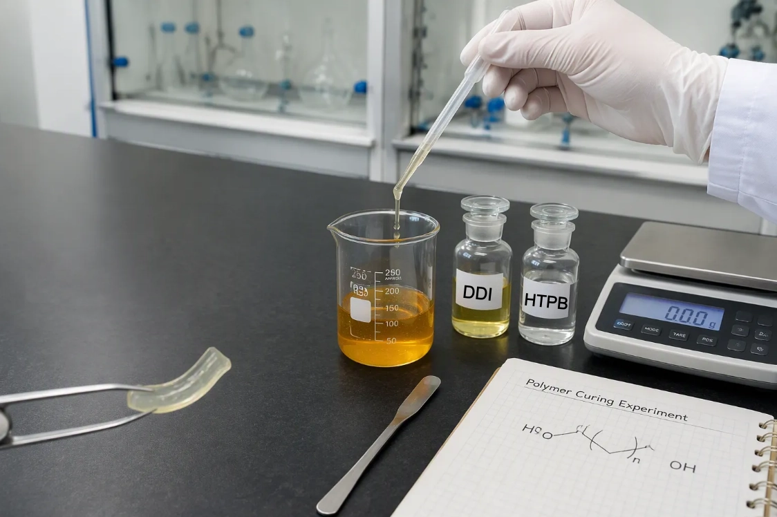 Dimeryl Diisocyanate (DDI) used as a curing agent for HTPB binder systems